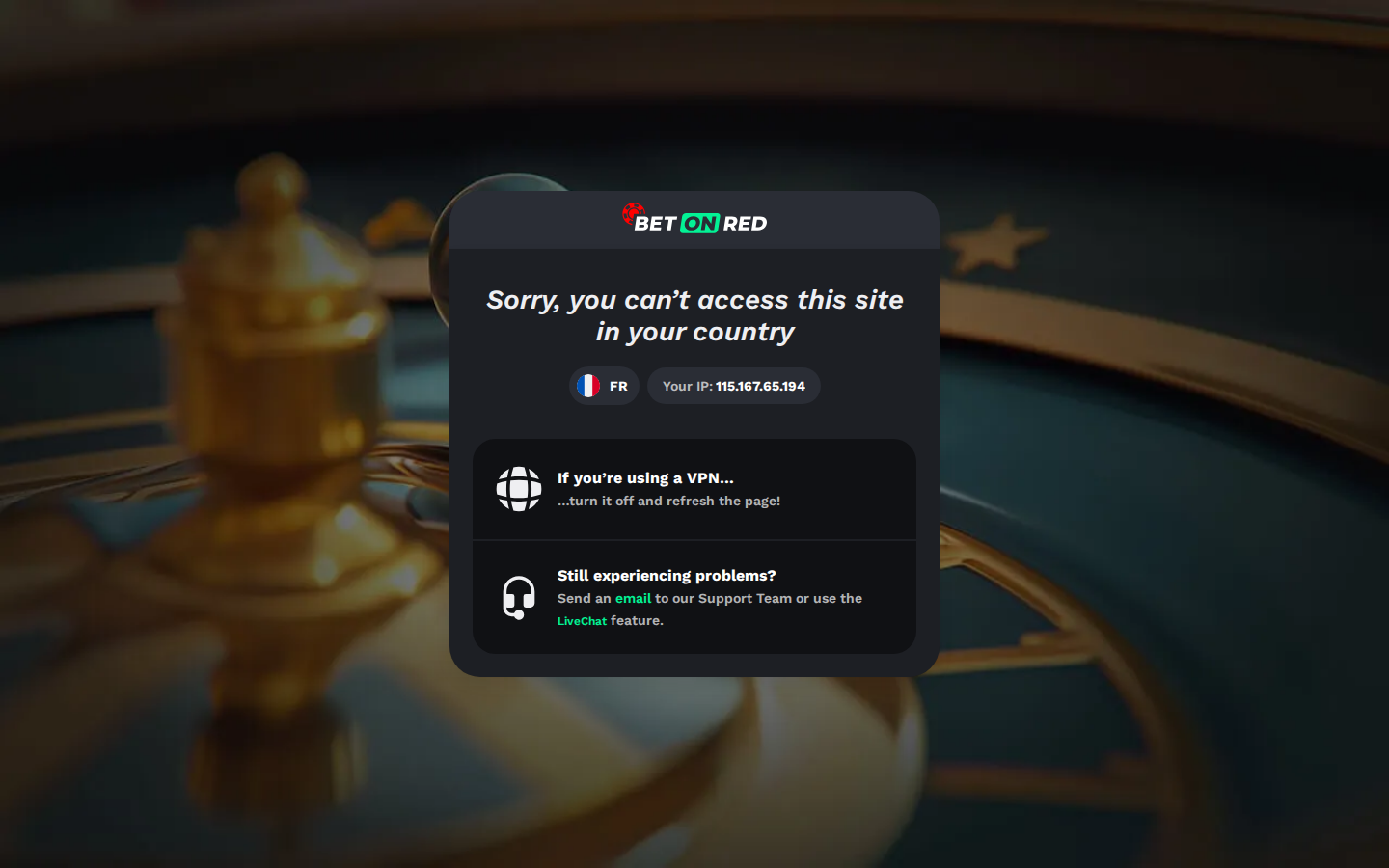 BetOnRed Casino - aperçu du casino