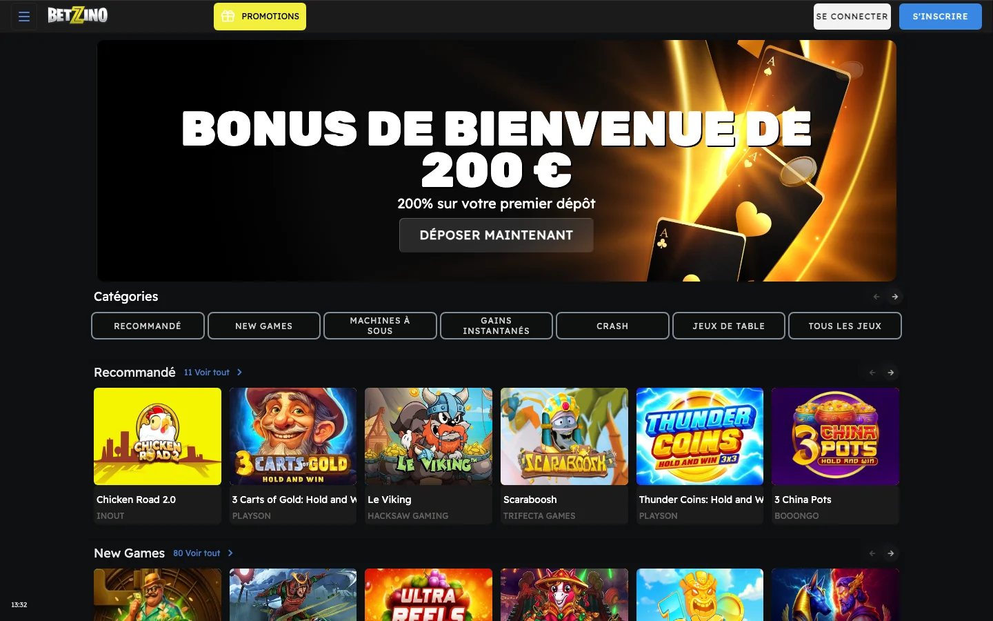 Betzino Casino - aperçu du casino