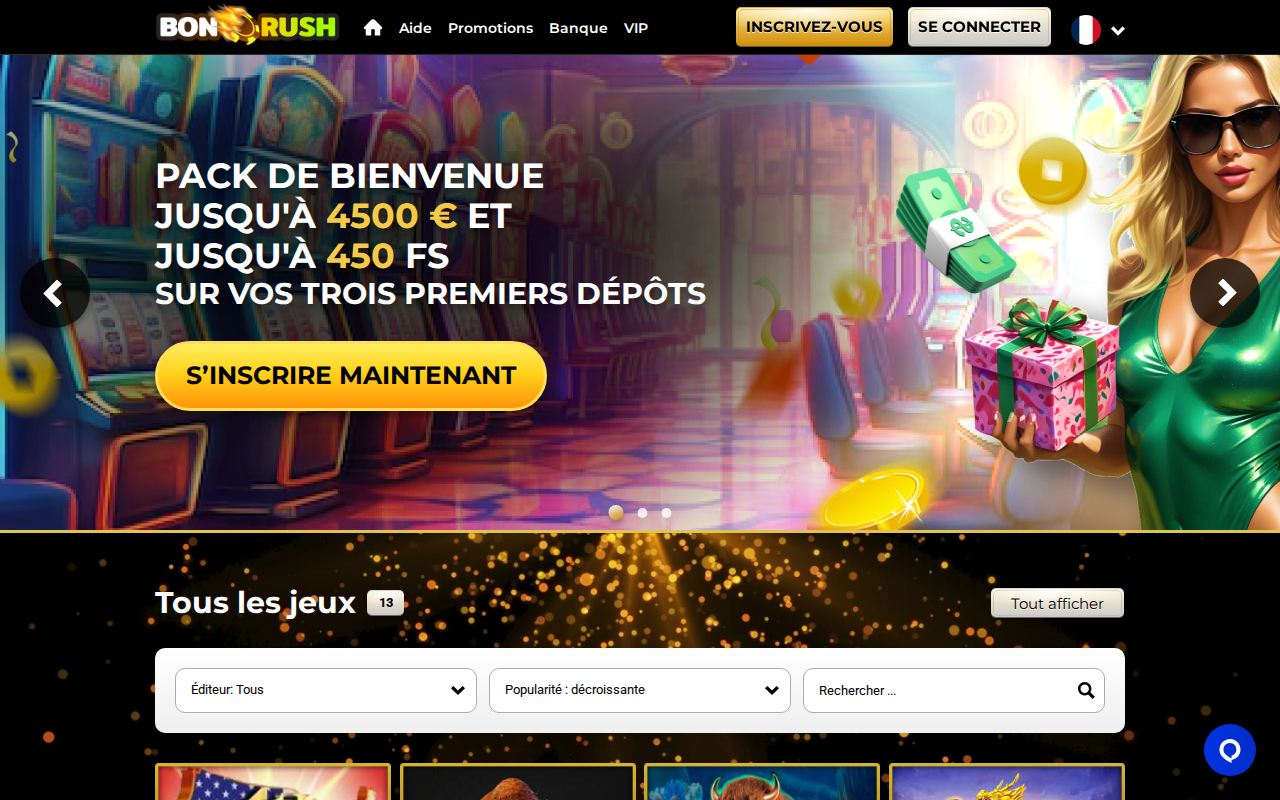 Bon Rush Casino - aperçu du casino