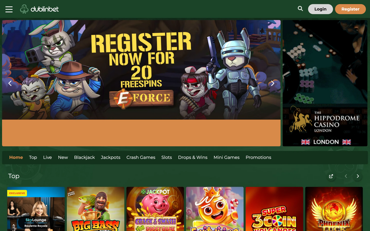 Dublinbet Casino - aperçu du casino