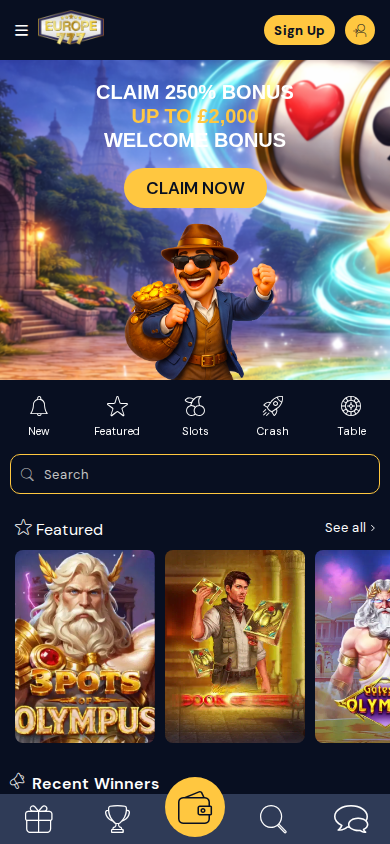 Europe 777 Casino mobile