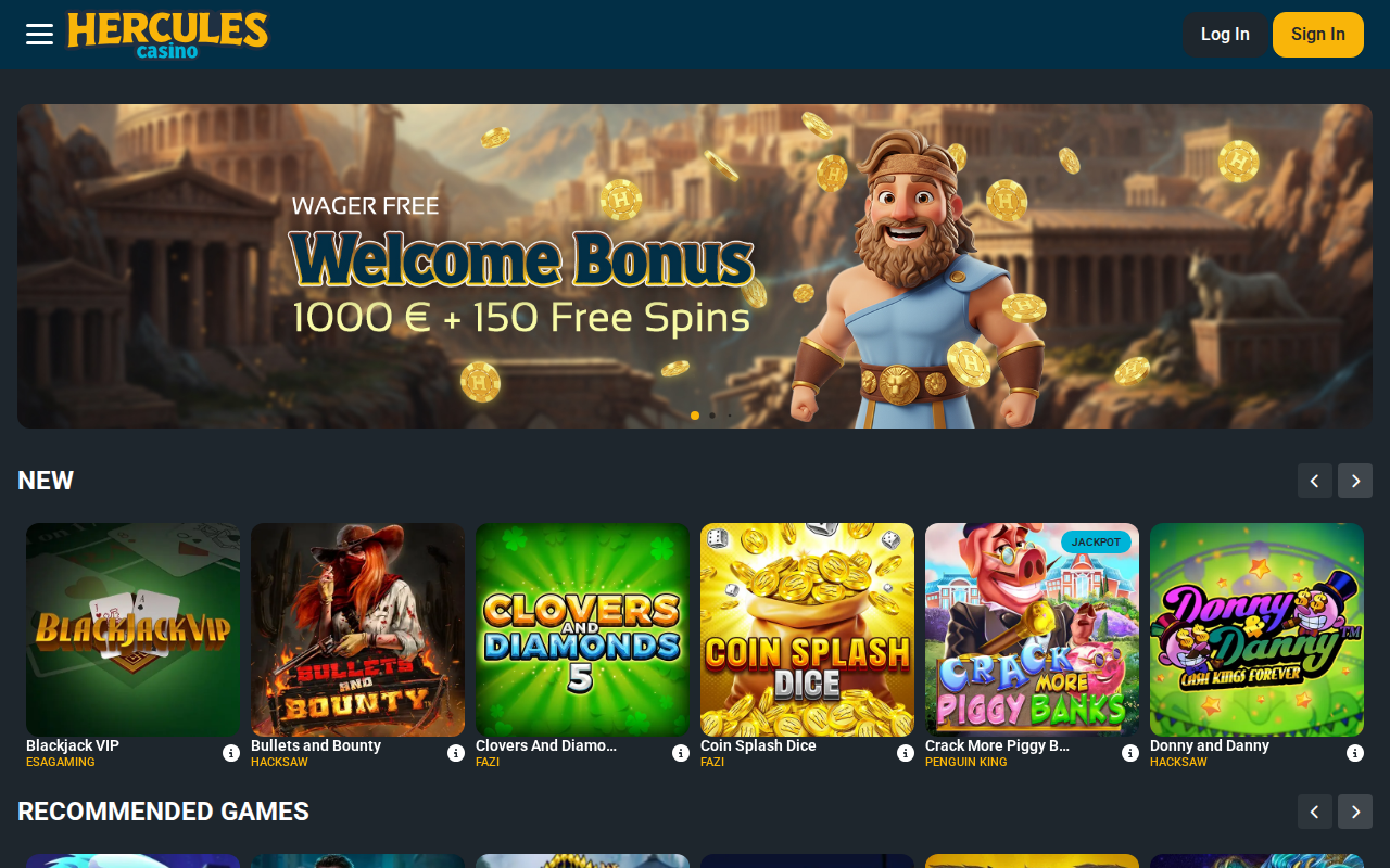 Hercules Casino - aperçu du casino