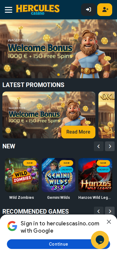 Hercules Casino mobile