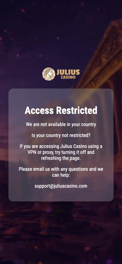 Julius Casino mobile
