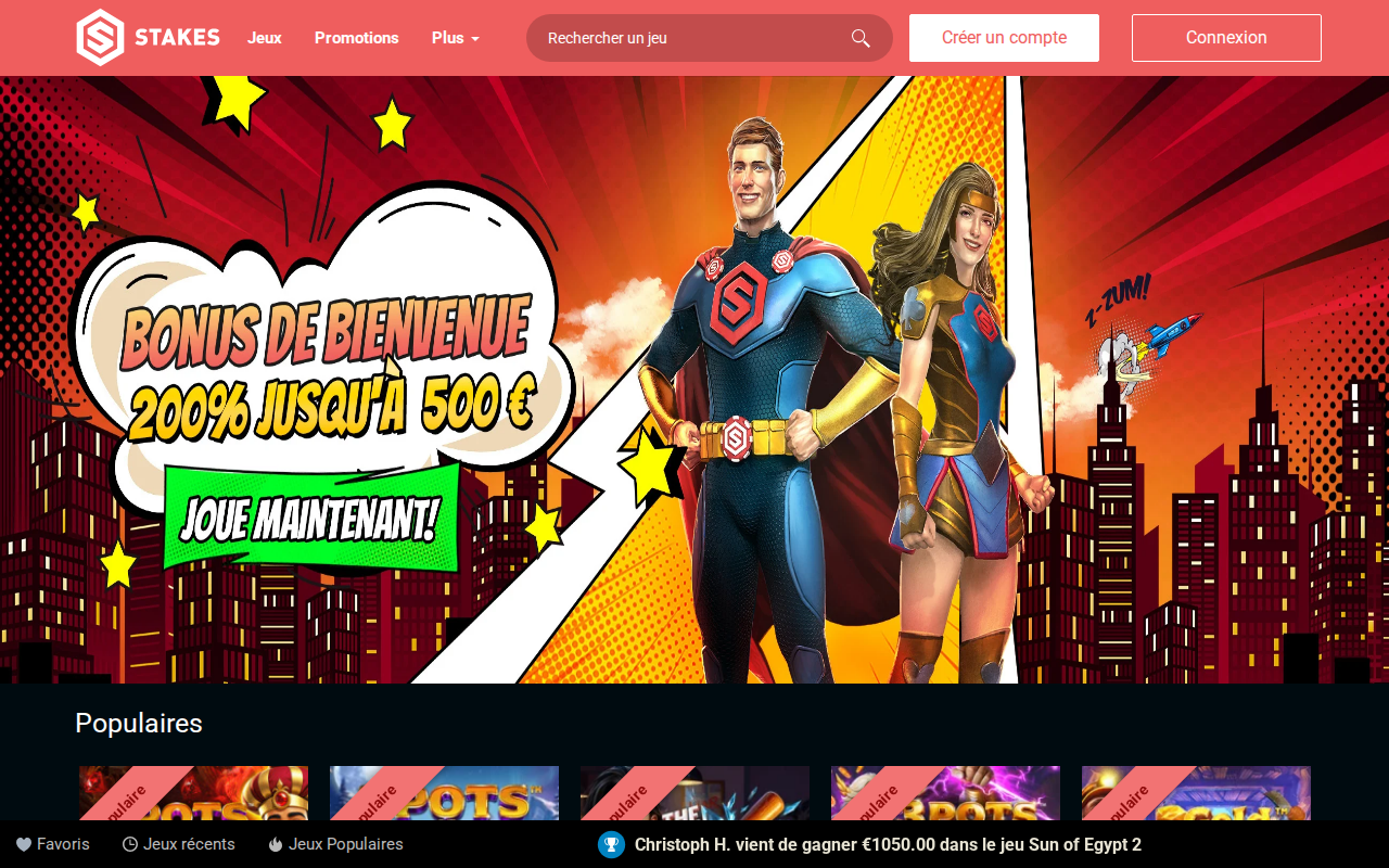 Stakes Casino - aperçu du casino
