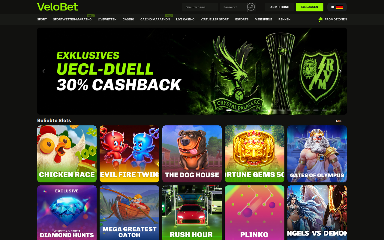 Velobet Casino - aperçu du casino