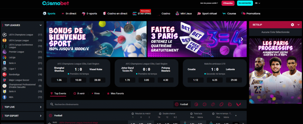 cosmobet Paris Sportifs