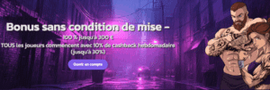 bonus bienvenue sans condition