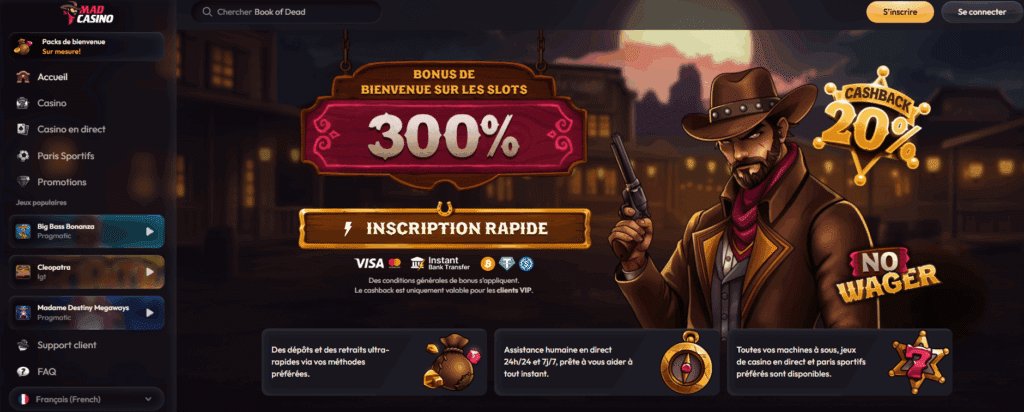 Mad Casino Accueil