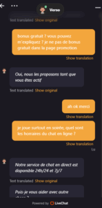 support client mad casino