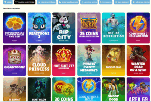 jeux favoris captain slots casino