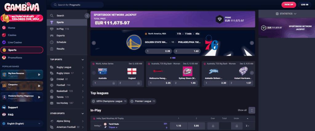 Gambiva paris sportifs