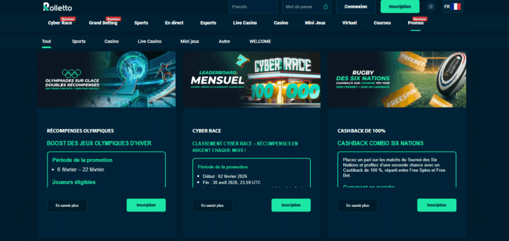 Rolletto promos sport